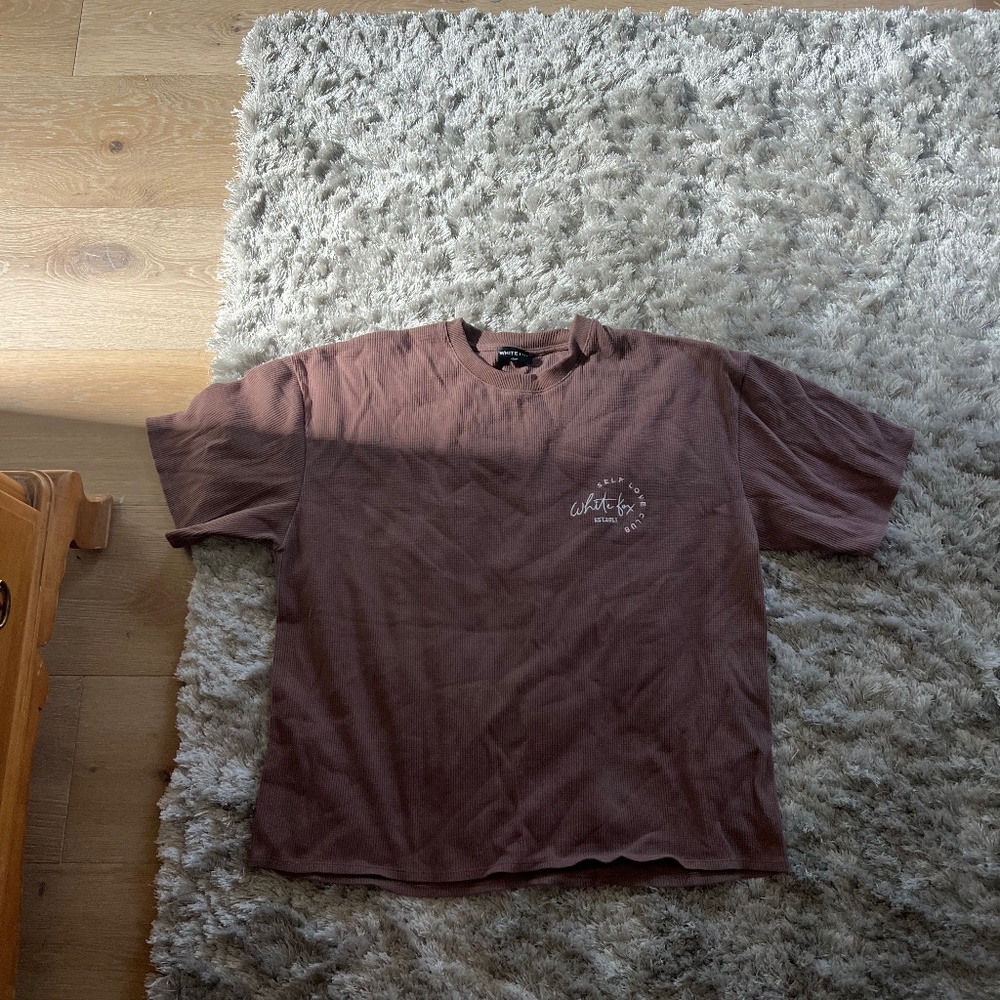 White fox boxy tee